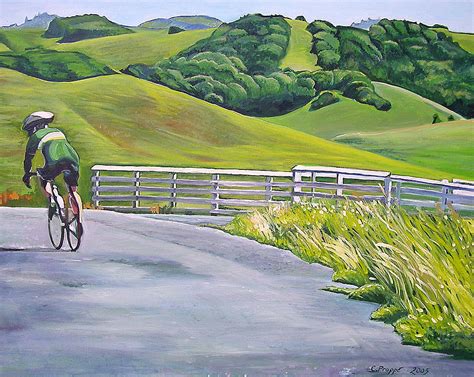 Hicks Valley Bike Ride Painting by Colleen Proppe