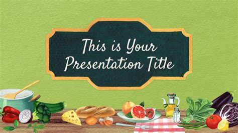 Food Template Google Slides