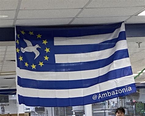 Flag of Ambazonia, breakaway state in West Africa. : r/vexillology