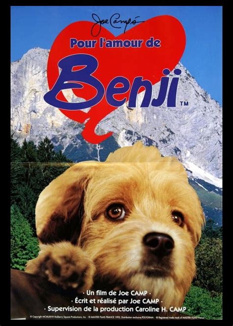 poster FOR THE LOVE OF BENJI Joe Camp - CINESUD movie posters