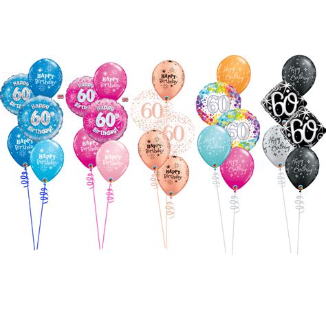 60th Birthday Balloon Bouquet Decoration | Cardiff Balloons | Open 6 Days