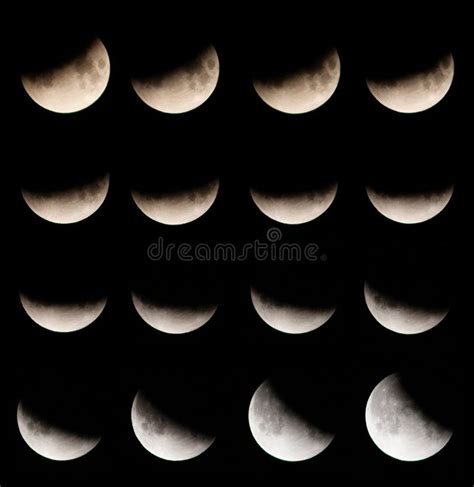 Partial Lunar Eclipse stock photo. Image of lunar, telescope - 1142104