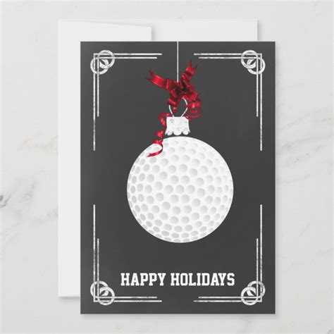 Golf Christmas Cards | Zazzle UK