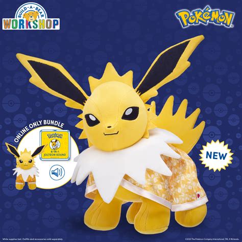 Build-A-Bear Jolteon Pokemon Plush Now Available - NintendoSoup