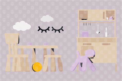 Archade | A Children's Room With Superhero Themed Furniture Vector Drawings