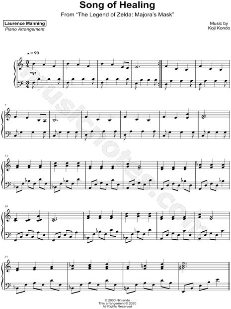 Laurence Manning "Song of Healing" Sheet Music (Piano Solo) in C Major - Download & Print - SKU ...