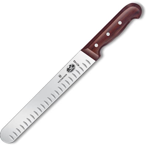 Victorinox 10" Roast Beef Slicer Knife, Granton Edge, 1.5" Wide, Round ...