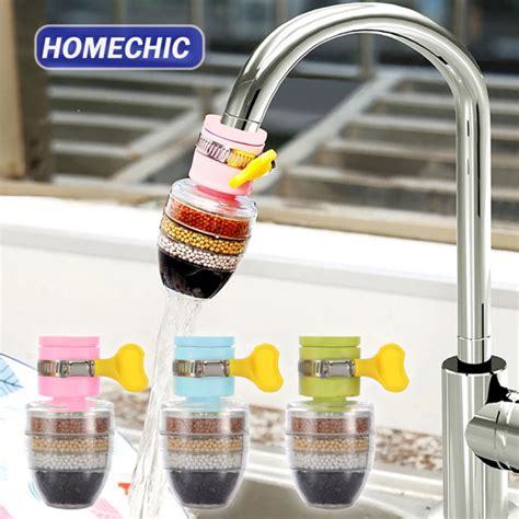 6 Layered Activated Carbon Hard Water Softener Water Faucet Tap Filter Kitchen Tap Faucet Water ...