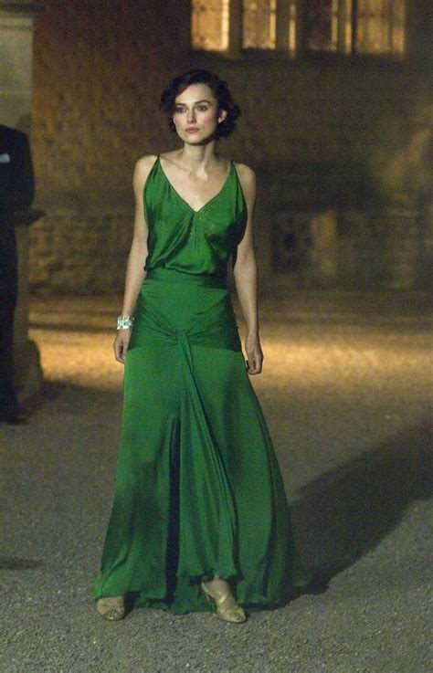 Keira Knightley Green Evening Dress in Atonement - Xdressy