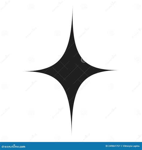 Black Star Icon Symbol Sign Vector Illustration Stock Vector ...