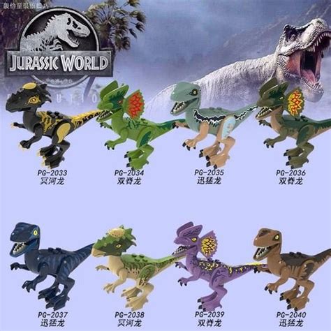 8PCS / Lot Jurassic World Minifig Minifigure fit Lego | SG MiniFigures