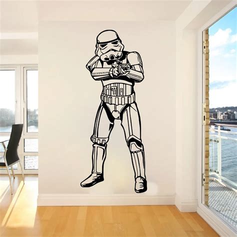 Aliexpress.com : Buy Large Star Wars Storm trooper Wall Decal Kids Room Star Wars Storm trooper ...