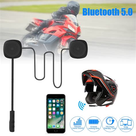 Helmet Bluetooth Headset, TSV Universal Motorcycle Motorbike Wireless ...