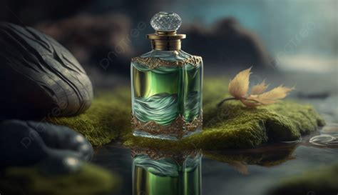 Perfume Green Moss Background, Perfume, Background, Cosmetic Background Image And Wallpaper for ...