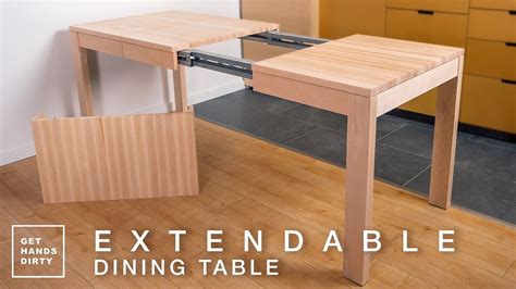 How to Make an Extendable Dining Table with Solid Maple // Tiny ...
