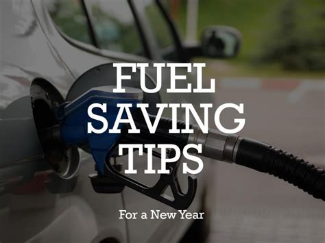 Fuel Saving Tips