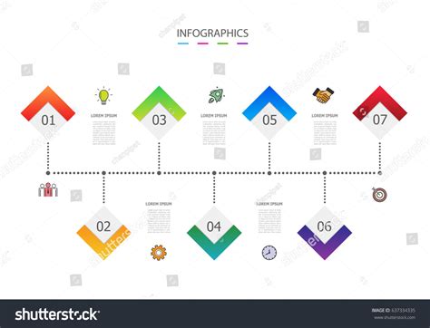 Infographics Design Template Used Business Chart Stock Vector (Royalty ...