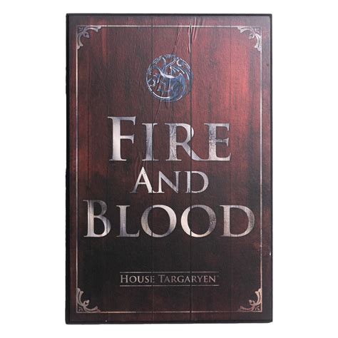 House Targaryen - House Motto - Wooden Plaque – Game of Thrones Studio Tour