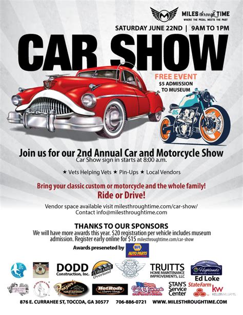 2nd Annual Car & Bike Show at the Museum