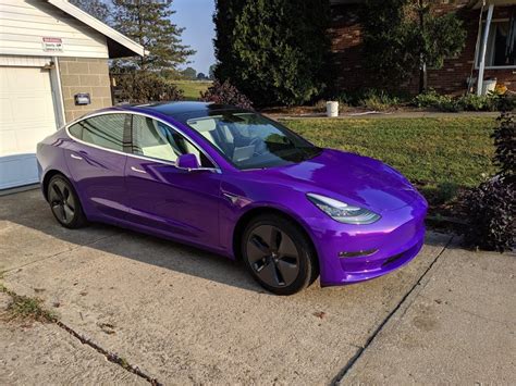 Tesla Model Y Wrap Purple - kashmittourpackage