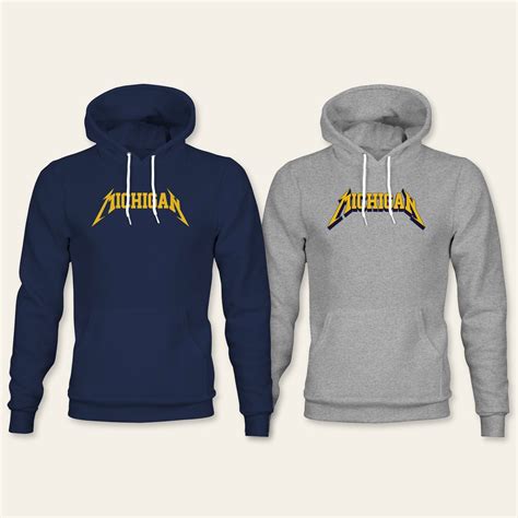 Maize and Blue Michigan Fleece Hoodie – Bare Necessity Threads