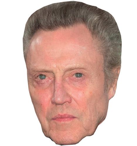 Christopher Walken VIP Celebrity Cardboard Cutout Face Mask