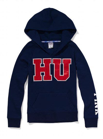 AWWWW HU!! Howard University Split Neck Hoodie - Victoria's Secret PINK® - Victoria's Secret ...