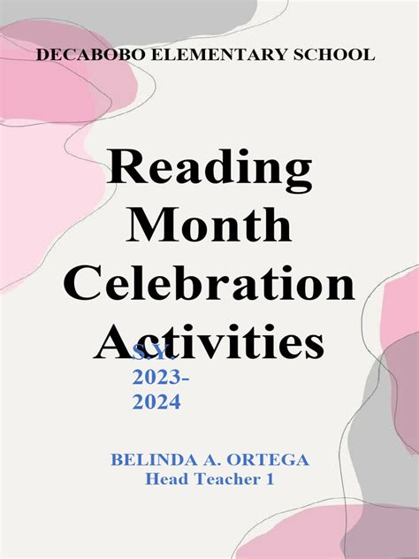 Reading Month Activities | PDF