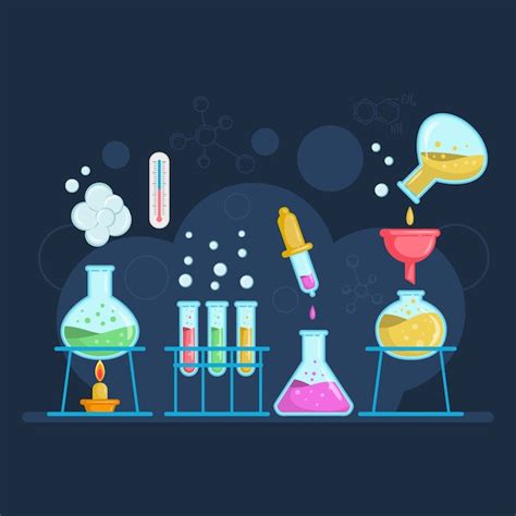 Free Vector | Hand drawn science lab