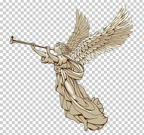 Trumpet Angel Illustration PNG - Free Download | Angel illustration, Sacred art tattoo, Angel sketch