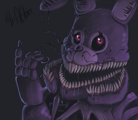 Twisted Bonnie art (one layer challenge) by WourDeLuck on DeviantArt