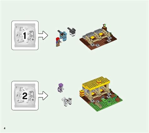 LEGO 21171 The Horse Stable Instructions, Minecraft - Minifig-scale