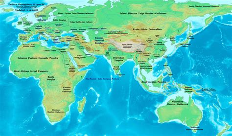 World map 1300 BC - World History Maps