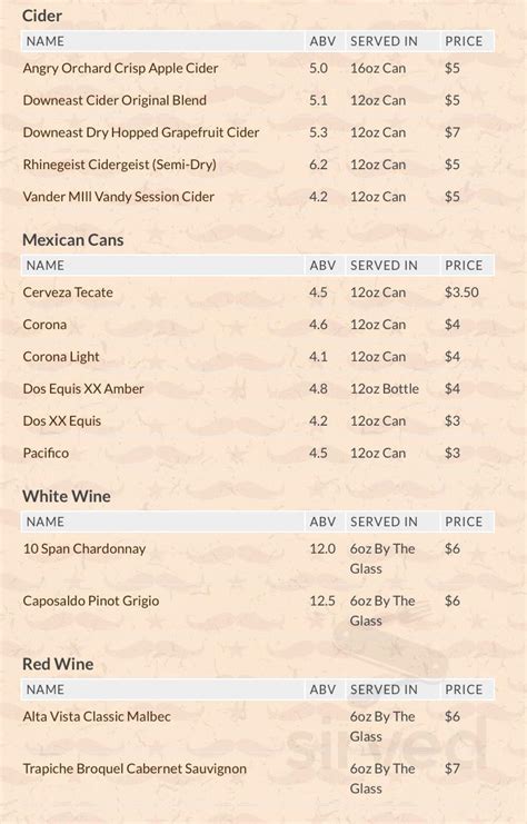 Local Cantina Hilliard menu in Hilliard, Ohio, USA