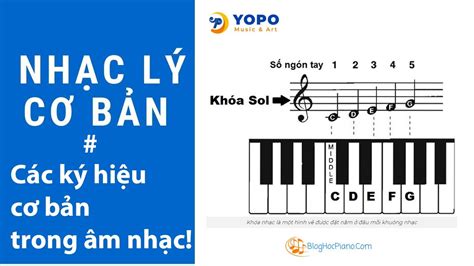 CÁC KÝ HIỆU CƠ BẢN TRONG ÂM NHẠC ️ 7 NỐT NHẠC CƠ BẢN, KHUÔNG NHẠC, KHÓA ...