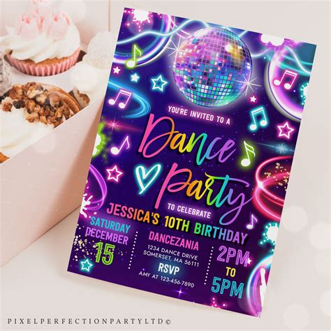 Dance Party Invitations