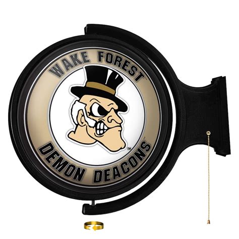 Wake Forest Demon Deacons Mascot 21'' x 23'' Rotating Lighted Wall Sign