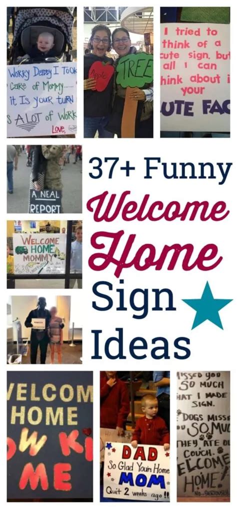 37+ Funny Welcome Home Sign Ideas for Military Families