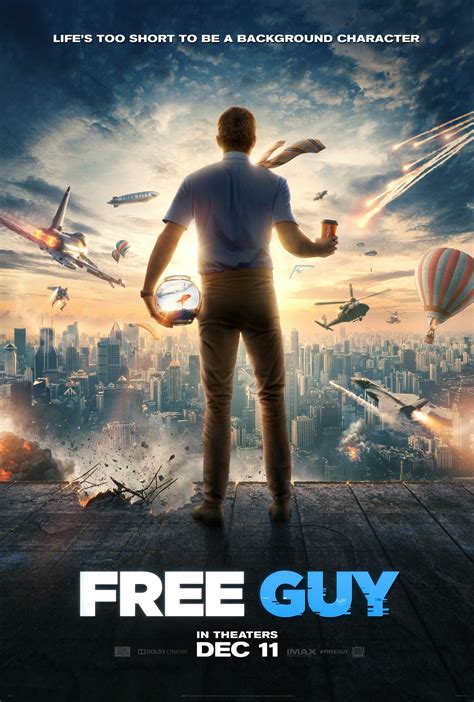 Official Poster for 'Free Guy' Starring Ryan Reynolds and Taika Waititi ...