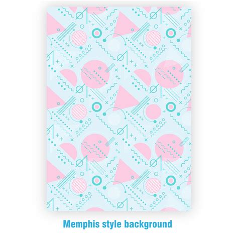 Memphis background pattern. Colorful geometric background. Cover. PSD