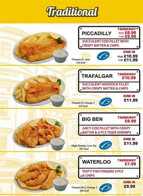 London Fish & Chips Menu, Menu for London Fish & Chips, Covent Garden, London - Zomato UK