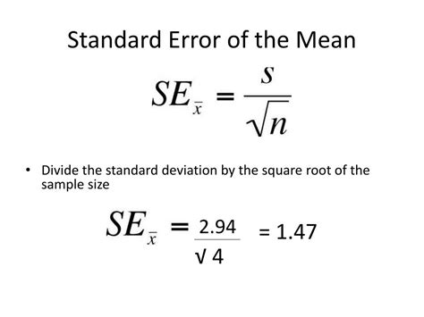 How To Calculate Standard Error Using Formula The Error