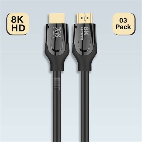 8K HDMI Cable High Speed DisplayPort 2.1 High Resolution Video Support ...