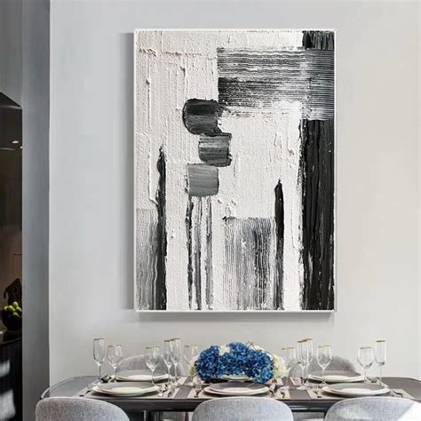 Minimalist Wall Art for Living Room,palette Knife Abstract Painting ...