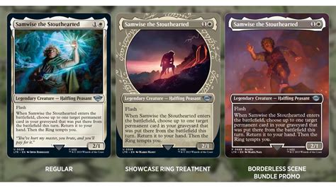 MTG Lord of the Rings cards reveal Sauron, Frodo, and Gollum