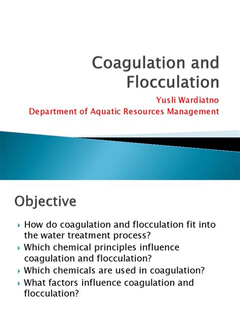 Coagulation and Flocculation | PDF