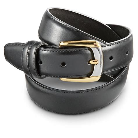 Guide Gear Men's Leather Dress Belt - 578227, Belts & Suspenders at Sportsman's Guide