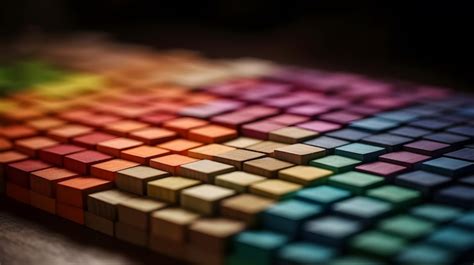 Premium Photo | A rainbow keyboard with a rainbow keyboard in the ...