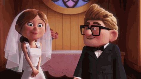 la haut mariage couple carl et ellie fredricksen disney pixar Image ...