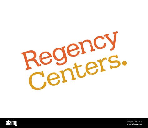 Regency Centers, Rotated Logo, White Background Stock Photo - Alamy